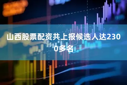 山西股票配资共上报候选人达2300多名